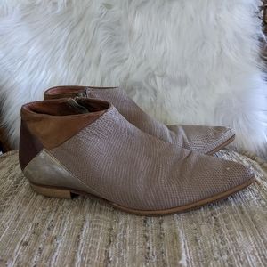 Free People Leather Booties Size 39